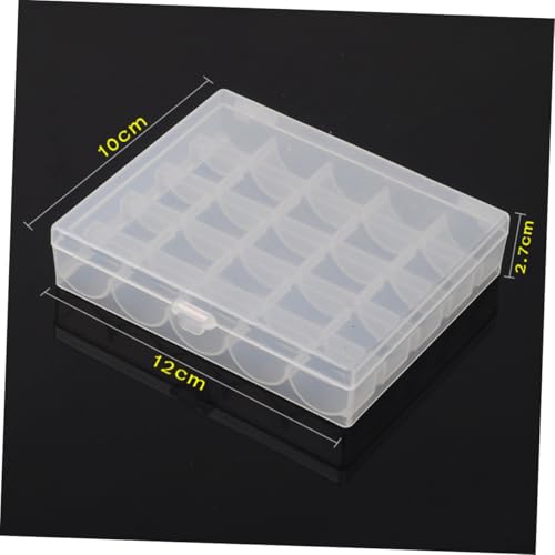 jojofuny 3 Stück Transparente Aufbewahrungsbox Fächer Bobbin Organizer Nähzubehörbox Leicht Robust für Kleinteile Craft Storage Box Drawer von jojofuny