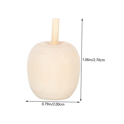 jojofuny 30 Stück Fruchtschmuck Aus Holz Baum Apfel Basteln Obst Handwerk Form Unvollendetes Fruchtmodell Unvollendete Holzfrucht Obst Basteln Selber Machen Unbemalte Diy Obst Hölzern von jojofuny