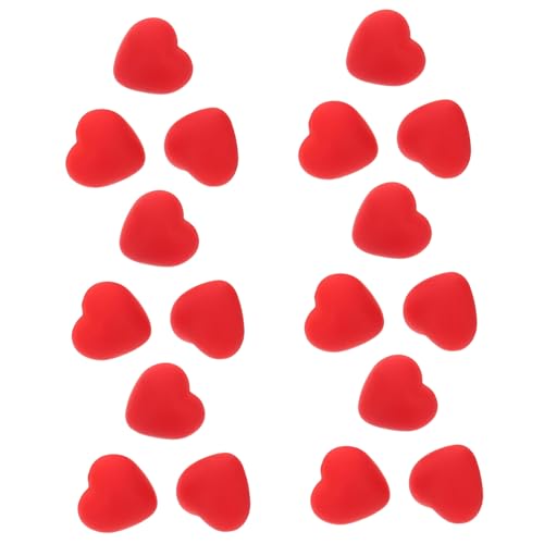 jojofuny 30 Stück Herzknöpfe Rot mit Einzelloch Liebevolles Design Näharbeiten Vielseitige Schmuckknöpfe für DIY Kleidung Festliche Anlässe Hemden Anzüge von jojofuny