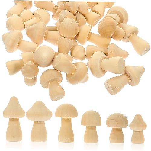 jojofuny 30 Stück Teiliges DIY Holzpilz Unlackierte Pilzornamente aus Hochwertigem Holz Sicher und Langlebig zum Bemalen und Basteln für Kreative Handwerksprojekte und Heimdekoration jojofuny 30 Stück Teiliges DIY Holzpilz Unlackierte Pilzornamente aus Hochwertigem Holz Sicher und Langlebig zum Bemalen und Basteln für Kreative Handwerksprojekte und Heimdekoration von jojofuny