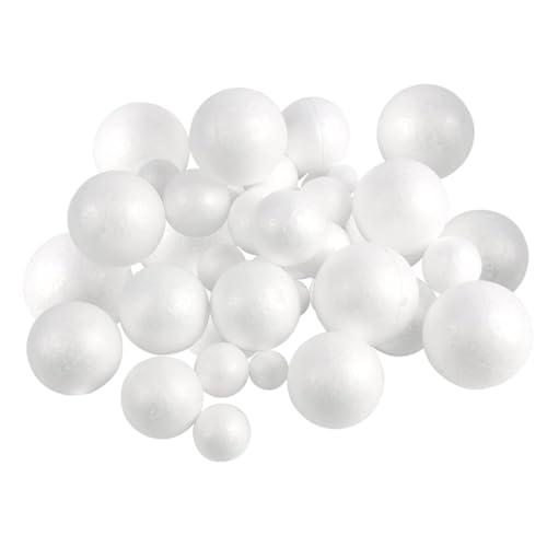 jojofuny 30 Stück Teiliges Weiße Styroporkugeln DIY Bastelmaterial für Weihnachtsdekoration Schulprojekte Kreative Handarbeiten und Partyanhänger Glatte Oberfläche Vielseitig Verwendbar jojofuny 30 Stück Teiliges Weiße Styroporkugeln DIY Bastelmaterial für Weihnachtsdekoration Schulprojekte Kreative Handarbeiten und Partyanhänger Glatte Oberfläche Vielseitig Verwendbar von jojofuny