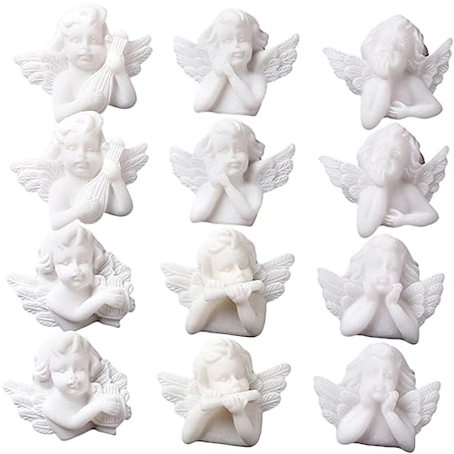 jojofuny 30stücke Engel Dekorationsset Aus Resin Für DIY Handyhüllen Schmuck Und Bastelprojekte Leicht Und Langlebig Mit Süßem Engel-Design Für Feste von jojofuny