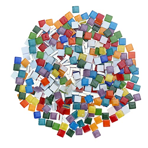 jojofuny 360 Stück Quadratische Kristall Glas Mosaikfliesen Bunt für Diy Bastelset Heimdekoration Kunsthandwerk Herstellung Zubehör jojofuny 360 Stück Quadratische Kristall Glas Mosaikfliesen Bunt für Diy Bastelset Heimdekoration Kunsthandwerk Herstellung Zubehör von jojofuny