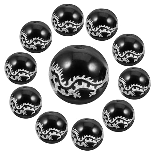 jojofuny 39 Stück Teiliges Agat Perlen mit Silberner Drachengravur Filigrane Kleine Schmuckperlen für DIY Armbänder Halsketten und Bastelarbeiten Vielseitig und Detailreich Gestaltet jojofuny 39 Stück Teiliges Agat Perlen mit Silberner Drachengravur Filigrane Kleine Schmuckperlen für DIY Armbänder Halsketten und Bastelarbeiten Vielseitig und Detailreich Gestaltet von jojofuny