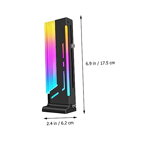 jojofuny 3St Grafikkartenhalterung leuchtdioden LEDs v d Magnetischer Grafikkartenhalter kügelchen Beads Rahmen GPU Grafikhalterung Computerversorgung vertikal Rückwand Aluminiumlegierung von jojofuny