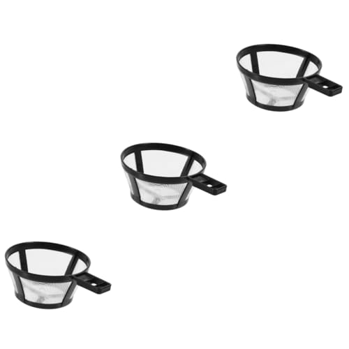 jojofuny 3 Stücke Kaffeemaschine Filter Wiederverwendbare Sieb Mesh Korb Griff Für Kaffeekanne Leicht Zu Reinigen Maschine Teil von jojofuny