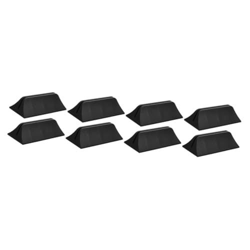 jojofuny 4 Sätze Desktop Mobile Clip Clips Schreibtisch Schallwand Clip Schreibtischteiler Glas-schallwand-klemme Bildschirmpartitionsclip Plastik Black 2 Stücke * 4 von jojofuny