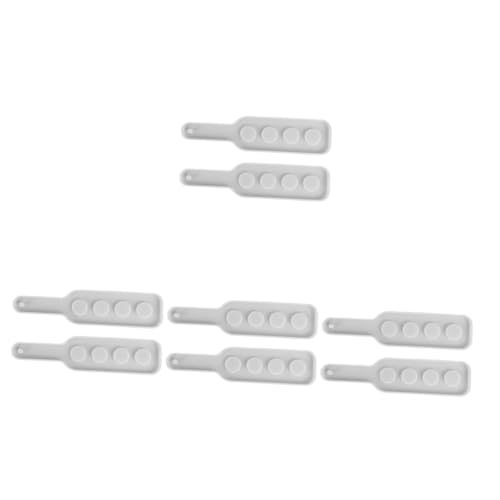 jojofuny 4 Sätze Kristall-epoxy-form Schnapsgläser Schalenform Herstellung Einfach Quadratische Form Formen Für Schnapsglashalter Schnapsglas-serviertablettform Kieselgel Weiß 2 Stück * 4 von jojofuny