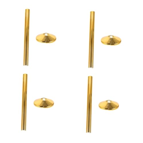 jojofuny 4 Sätze Rohrabdeckung heizkörperabdeckung heizungsrohrverkleidung Heizkörperrohrverkleidung Rohrverkleidung für Bad heizstrahler Sanitärflansch Sanitär-Abdeckplatten PVC Golden von jojofuny