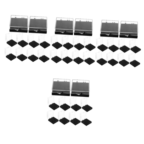 jojofuny 4 Sätze Vitrine Container Schmuck Abzeichen-Organizer Geschenkbox Anstecknadeletui Revers-Organizer Abzeichen Fall Abzeichenanzeigekoffer Schwamm Black 10 Stück * 4 jojofuny 4 Sätze Vitrine Container Schmuck Abzeichen-Organizer Geschenkbox Anstecknadeletui Revers-Organizer Abzeichen Fall Abzeichenanzeigekoffer Schwamm Black 10 Stück * 4 von jojofuny