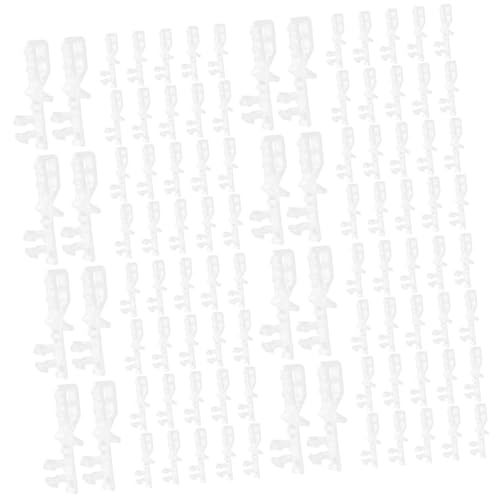 jojofuny 4 Sätze Volant Panel Clips Abnehmbare Jalousiebeschläge Staubfalten Klare Jalousien Innenhalter Vorhänge Ersatzfenster Volant Querbehang Außen Und Stück * 4 von jojofuny