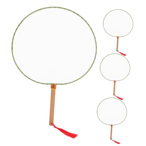 jojofuny 4 Stück DIY-Graffiti-handfächer: Tragbar Mit Bambusgriff – Unbemalte Handfächer Zum Basteln – Ideal Für Schulbasteleien/sommeraktivitäten jojofuny 4 Stück DIY-Graffiti-handfächer: Tragbar Mit Bambusgriff – Unbemalte Handfächer Zum Basteln – Ideal Für Schulbasteleien/sommeraktivitäten von jojofuny