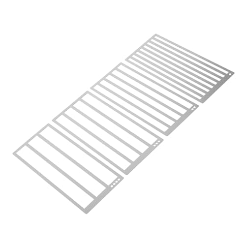 jojofuny 4 Stück Diamantzeichnungs -Positionierungsherrscher Diamantkunst-Malwerkzeuge Diamond Art Right Edge Strass -Herrscherwerkzeug Lineal für Diamond Art Rostfreier Stahl Silber von jojofuny