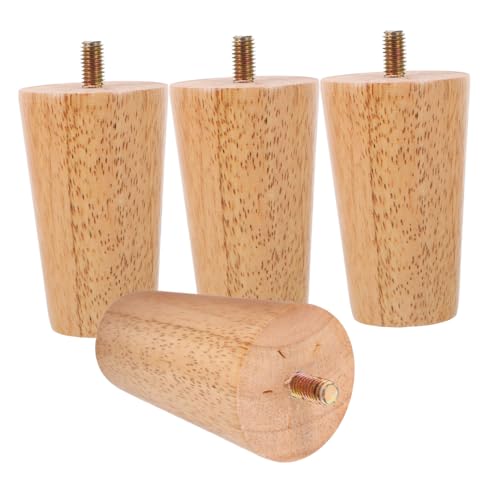 jojofuny 4 Stück Holzmöbelfüße Ersatzbeine für Sofa Couch Tisch und Schrank Einfach zu Montieren Passend für Verschiedene Möbeltypen von jojofuny