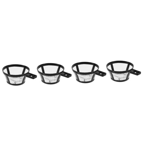 jojofuny 4 Stück Kaffeemaschinenfilter Kaffeemaschine Kaffeekanne Einfacher Kaffeefilter Kaffeemaschinenzubehör Wiederverwendbar Kaffeefilter Netz Kaffeezubehör Kaffeesieb Filter von jojofuny
