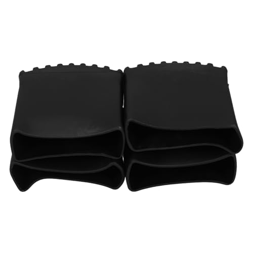 jojofuny 4 Stück Rutschfeste Matte Schutzabdeckung Leiter Schutzabdeckung für Leitern Verlängerungsleiterfüße rutschfeste Fußmatte Leiterfüße abdecken Leiter Feet Protector Schwarz von jojofuny