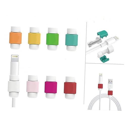 jojofuny 4 Stück Schutzschoner Abdeckung USB Ladegerät USB Netzteil Halter Steckerversteck Kabelschutz Haustier Ladegeräte Elektrik Ladegerät Schutz Ladekabel Ladekabel von jojofuny