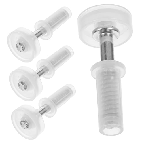 jojofuny 4 Stück Teiliges Edelstahl Bifold Türscharnier mit Pivotbeschlag Stabile Falttürbeschläge für Doppelte Schranktüren Einfache Montage Langlebige Scharnierreparatur für Falttüren von jojofuny