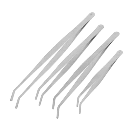 jojofuny 4 Stück Teiliges Edelstahl Gebogenes Leichtes Pflanzwerkzeug für Gartenarbeit Sukkulentenpflege Modellbau und Gemüseanbau Praktisches Multifunktionales Zubehör von jojofuny