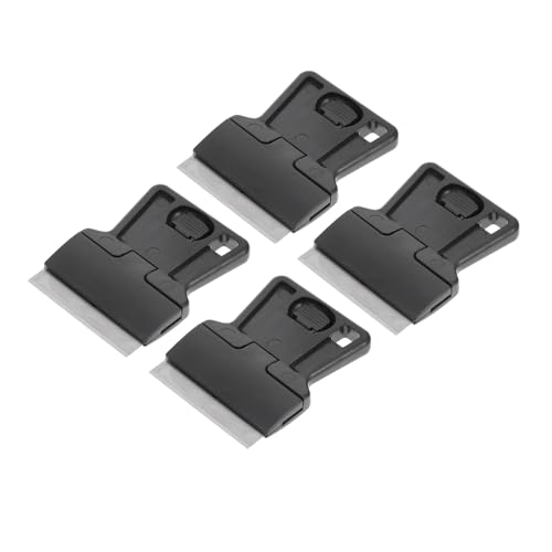 jojofuny 4 Stück Teiliges Fenster schaber Ergonomischem Rutschfestem Griff Leichter Kompakter Fenster spachtel zum Entfernen von Aufklebern Kleber Farbe und Folien Glas Fliesen Auto und von jojofuny