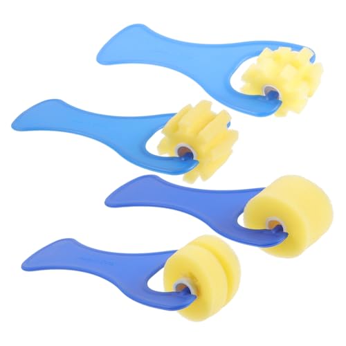 jojofuny 4 Stück Teiliges Graffiti Malset mit Schwammstempel Rollern Leichte Malroller Sicherem Material für DIY Basteln Wasserfarbe Öl und Schablonenmalerei von jojofuny