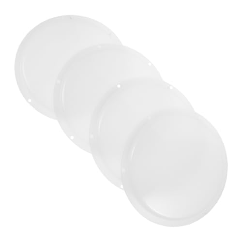 jojofuny 4 Stück Teiliges Runde Lampenschirm Kunststoff mit Antibeschlagfunktion Lampenschutz für Led-deckenleuchten Gebogene Oberfläche für Gleichmäßige Lichtverteilung Installieren für von jojofuny