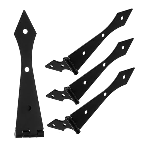 jojofuny 4 Stück Teiliges Schwerlast Torscharnierset mit Dekorativem Pfeildesign für Holztüren Langlebige Metall Scharnierbeschläge Geräuscharm für Scheunentore und Gartentore jojofuny 4 Stück Teiliges Schwerlast Torscharnierset mit Dekorativem Pfeildesign für Holztüren Langlebige Metall Scharnierbeschläge Geräuscharm für Scheunentore und Gartentore von jojofuny