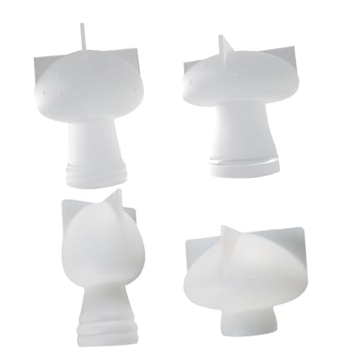jojofuny 4 Stück Teiliges Silikonform für Pilz Dekor Flexible DIY Gießformen für Epoxidharz Langlebig Leicht Entformbar für Bastelarbeiten und Handgefertigte Wohnaccessoires von jojofuny