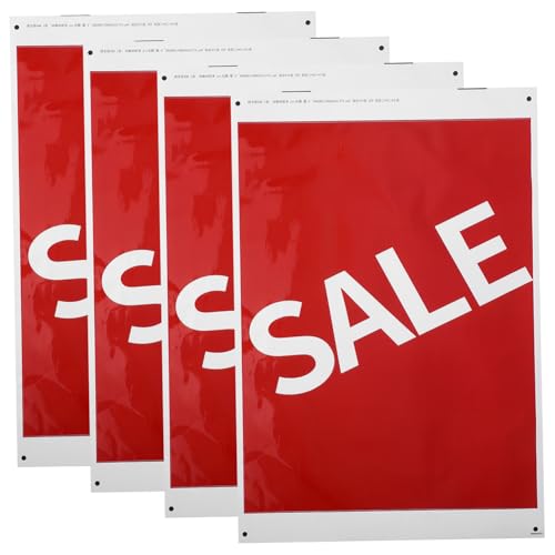 jojofuny 4 Stück Teiliges Wasserdichtes Verkaufsschild Selbstklebenden Aufklebern für Fenster und Wände Wetterfeste Werbedekoration für Einzelhandel Geeignet für Innen Außenbereiche jojofuny 4 Stück Teiliges Wasserdichtes Verkaufsschild Selbstklebenden Aufklebern für Fenster und Wände Wetterfeste Werbedekoration für Einzelhandel Geeignet für Innen Außenbereiche von jojofuny