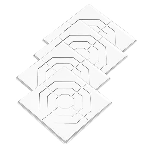 jojofuny 4 Stück Transparente Silikon Möbelpads rutschfeste Kratzfeste Schutzmatten für Stuhl Tischbeine Vibrationsdämpfend Zuschneidbar für Empfindliche Böden jojofuny 4 Stück Transparente Silikon Möbelpads rutschfeste Kratzfeste Schutzmatten für Stuhl Tischbeine Vibrationsdämpfend Zuschneidbar für Empfindliche Böden von jojofuny