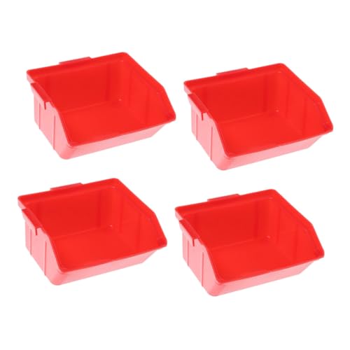jojofuny 4 Stück teile box Behälter Container Garage Veranstalter Mülleimer Werkzeugorganisator Schraubenorganisator Handwerkspeicher Teilelagerung Lagerregal Abs rot jojofuny 4 Stück teile box Behälter Container Garage Veranstalter Mülleimer Werkzeugorganisator Schraubenorganisator Handwerkspeicher Teilelagerung Lagerregal Abs rot von jojofuny