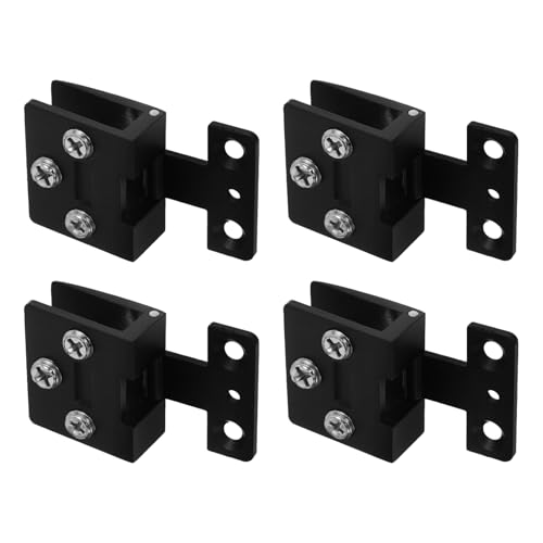 jojofuny 4 Teiliges Klemmset Für Glastürscharniere Für 3–8 Mm Gehärtetes Geräuschreduzierende Scharniere Schrankclips Für Vitrinen Weinschränke Und Zuhause von jojofuny