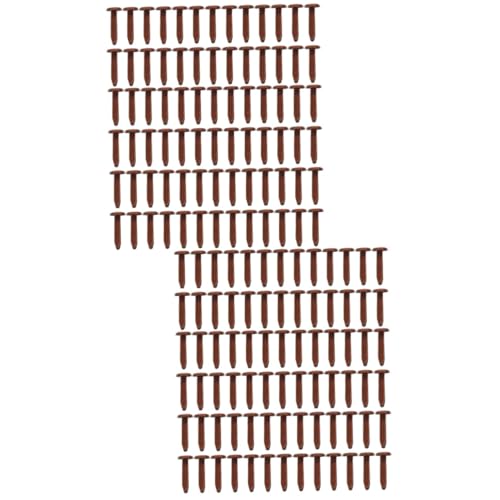 jojofuny 400 Stck Mini Brads Zwei Bein Nägel Eisen für DIY Bastelzubehör Langlebig Farbecht Kreativität und Hand Auge Koordination von jojofuny