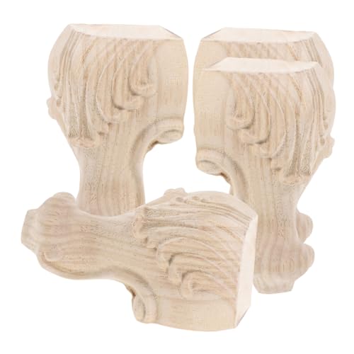 jojofuny 4stücke Holzfüße Für Möbel Sofabeine Aus Ersatzbeine Für Schrank Couch Regal DIY-möbelfüße Kommode-Beine von jojofuny