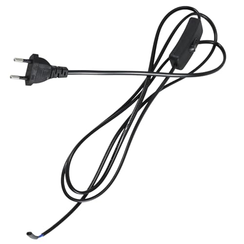 jojofuny 4Stücke Schreibtisch Netzkabel mit Schalter Eu Stecker Robustes Material Kompatibel mit Pendelleuchten und Lampen Beleuchtungszubehör jojofuny 4Stücke Schreibtisch Netzkabel mit Schalter Eu Stecker Robustes Material Kompatibel mit Pendelleuchten und Lampen Beleuchtungszubehör von jojofuny