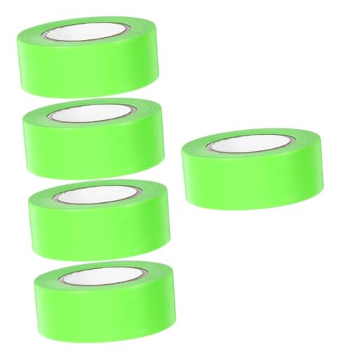jojofuny 5 Rollen fluoreszierendes Markierungsband grünes Markierungsband Grünes Malerband grünes Abdeckband nicht abkleben bodenmarkierungsband Markierungstape Absperrband Bauklebeband PVC jojofuny 5 Rollen fluoreszierendes Markierungsband grünes Markierungsband Grünes Malerband grünes Abdeckband nicht abkleben bodenmarkierungsband Markierungstape Absperrband Bauklebeband PVC von jojofuny