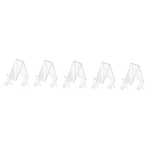 jojofuny 5 Sätze Acryl Buchständer Teilig Transparenter Buchhalter Für Schreibtisch Bibliothek Zuhause Einfacher Zugriff Und Magazine Robustes Design Für Ordentliche Ablage 3 Stücke * 5 von jojofuny