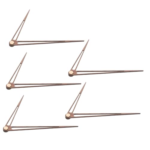 jojofuny 5 Sätze Hölzerne Uhrzeiger Uhrwerkzeiger Hölzerne DIY Uhrzeiger Reparatur Von Uhr Ersatzteilen Hölzerne Ersatz Uhrzeiger Uhrwerk Kits Uhrzeiger Kit/Kupfer von jojofuny