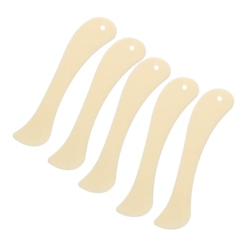 jojofuny 5 Stück Knife Papier Falte Faltbares Buchbindegerät Umschlag-DIY-Tool Herstellung Torschütze Handwerk Knochen Origami-Werkzeuge Kartenwerkzeug Herstellen Ordner Beige Plastik von jojofuny