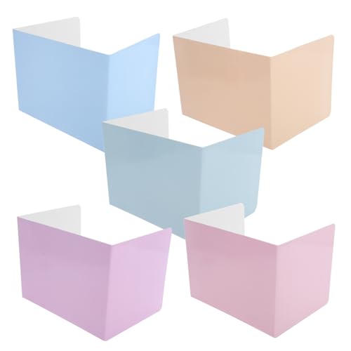 jojofuny 5 Stück Schreibtischteiler Schreibtisch-Trennwand Trennwand für Klassenzimmer und Büro Trendige Schreibtisch-Abtrennung Schreibtisch Abtrennung Prüfteiler Testordner Papier von jojofuny