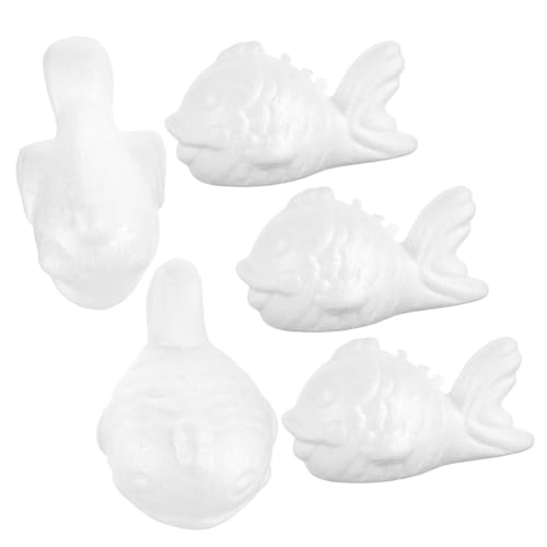 jojofuny 5 Stück Teiliges DIY Schaumstoff Fische Unbemalt Glatte Oberfläche Leicht Bemalbar Kindgerecht Langlebig zum Basteln Innovatives Handwerksmaterial für Kindergarten und Aquarium jojofuny 5 Stück Teiliges DIY Schaumstoff Fische Unbemalt Glatte Oberfläche Leicht Bemalbar Kindgerecht Langlebig zum Basteln Innovatives Handwerksmaterial für Kindergarten und Aquarium von jojofuny