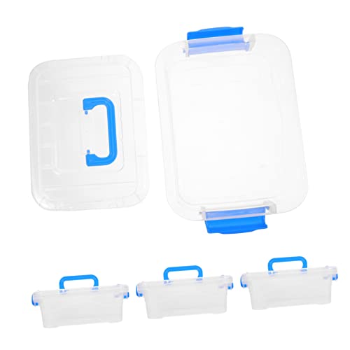 jojofuny 5 Stück Teiliges Transparentes Aufbewahrungsbox mit Griff Vielseitige Kunststoff Organizer für Büro Kosmetik und Haushalt Kompakt für Schreibtisch Wohnzimmer Küche und Badezimmer jojofuny 5 Stück Teiliges Transparentes Aufbewahrungsbox mit Griff Vielseitige Kunststoff Organizer für Büro Kosmetik und Haushalt Kompakt für Schreibtisch Wohnzimmer Küche und Badezimmer von jojofuny