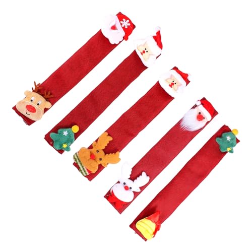 jojofuny 5 Stück Weihnachtliche Griffschutzüberzüge Dekorative Handgriffe für Kühlschrank Mikrowelle und Ofen Fingerabdruck und Schmutzschutz Elegante Weihnachtsdeko jojofuny 5 Stück Weihnachtliche Griffschutzüberzüge Dekorative Handgriffe für Kühlschrank Mikrowelle und Ofen Fingerabdruck und Schmutzschutz Elegante Weihnachtsdeko von jojofuny