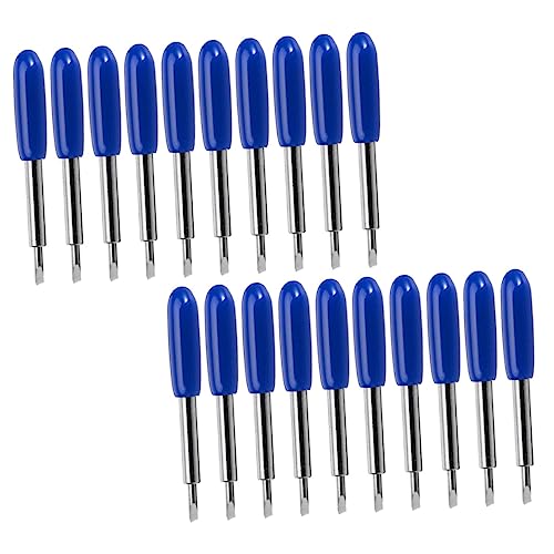 jojofuny 50 Stück Beschriftungsmesser Plotterklingen aus Ersatz Klingenplotter Klinge für Vinylschneider Vinylplotter Plotterschneider Wolfram Stahl Blue von jojofuny