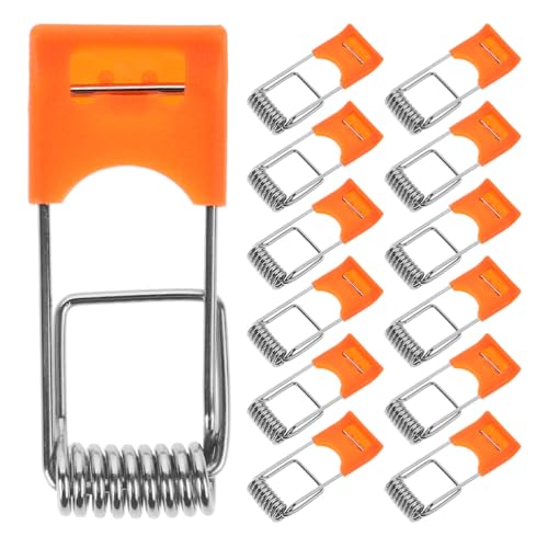 jojofuny 50 StüCk Led Deckenleuchte Einbauleuchten Federklemmen - Orange Lampenhalter Clips FüR Downlight, Einfache Installation, Rostfrei, 4.2x1.7x0.6cm von jojofuny