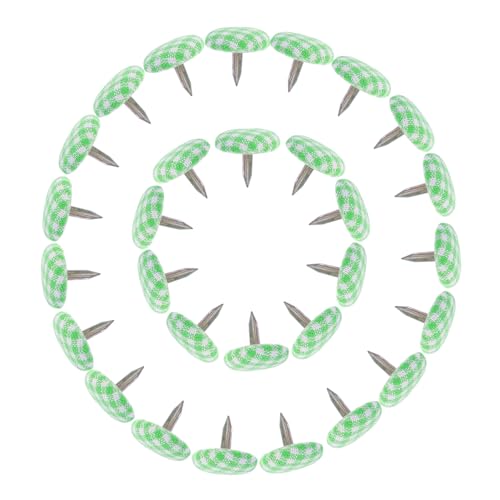 jojofuny 50 Stück Mini Fußnägel Stoffüberzogen Praktische Zweifüßige Nägel für DIY Bastelprojekte und Spielzeugbedarf für Scrapbooking und Kreative Anwendungen von jojofuny