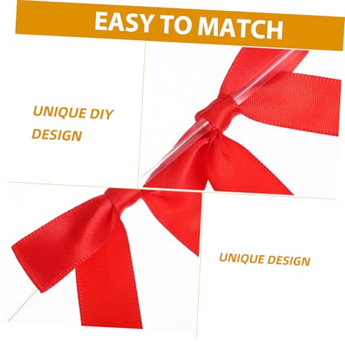 jojofuny 50stücke Mini-Schleifen Zum Basteln Aus Polyester Rote Kleine Schleifen Für Geschenktüten Und Hochzeitsdekoration Vorgebundene Schleifenband-Ornamente Mit Verstellbarem jojofuny 50stücke Mini-Schleifen Zum Basteln Aus Polyester Rote Kleine Schleifen Für Geschenktüten Und Hochzeitsdekoration Vorgebundene Schleifenband-Ornamente Mit Verstellbarem von jojofuny