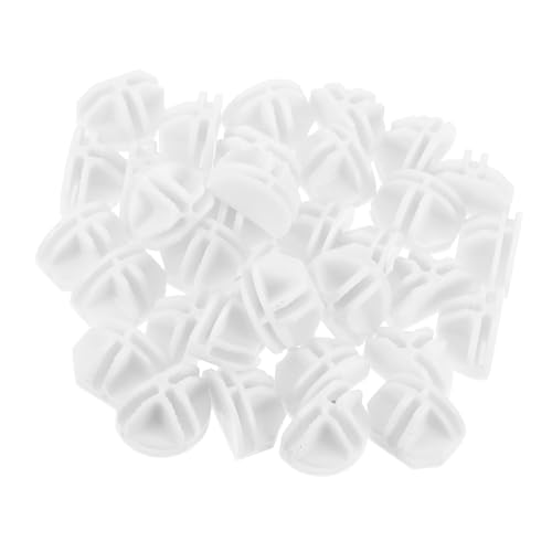 jojofuny 50 Stück Teiliges Halbrunde Kunststoff Cube Verbinder für Modulare Drahtregale Stabile Aufbewahrungs Organizer verbinder für Schrank Regalsysteme Werkzeugfreie Montage von jojofuny