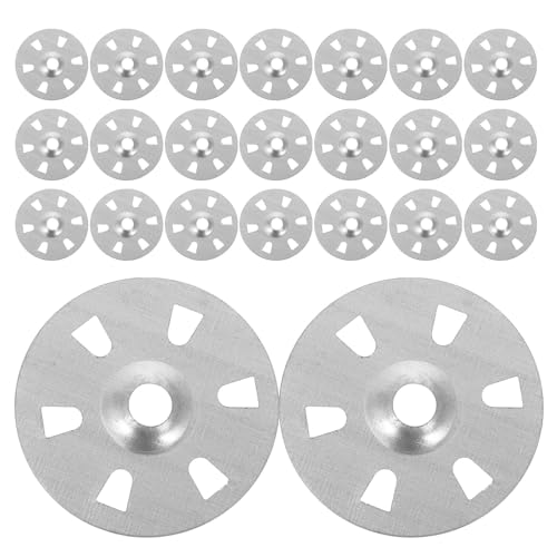 jojofuny 500 Stück Metall-Isolierscheiben: Sechslochscheiben, Befestigungsscheiben für Hartschaumplatten, Befestigungspads aus Polypropylen für Gipskartonplattenschrauben jojofuny 500 Stück Metall-Isolierscheiben: Sechslochscheiben, Befestigungsscheiben für Hartschaumplatten, Befestigungspads aus Polypropylen für Gipskartonplattenschrauben von jojofuny