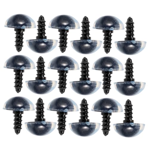jojofuny 50paare Blaue Puppenaugen Selbstklebende Bastelaugen Für DIY Handwerk Sicherheitsaugen Mit Wimpern Für Plüschtiere Und Modelle Farbecht Für Bastelprojekte Und Dekoration von jojofuny